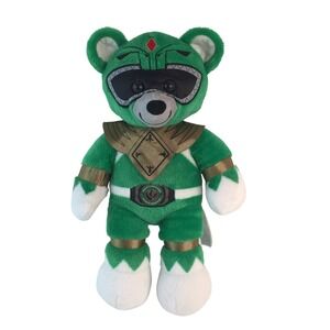 Build A Bear Mighty Morphin Power Rangers 16" Green Bear 25th Anniversary 2018